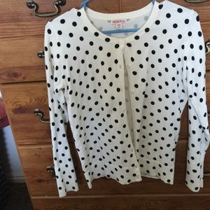 Polka dot cardigan
